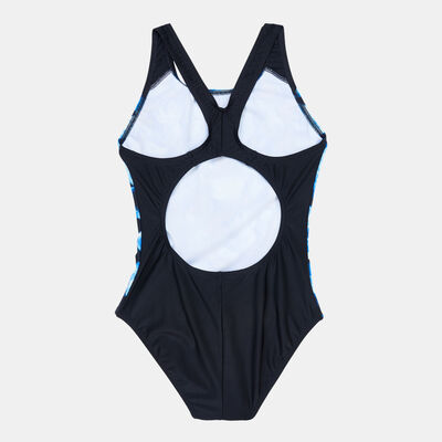 Speedo Kids' Allover Print Splashback Swimsuit Black Speedo Kids' Allover Print Splashback Swimsuit Black