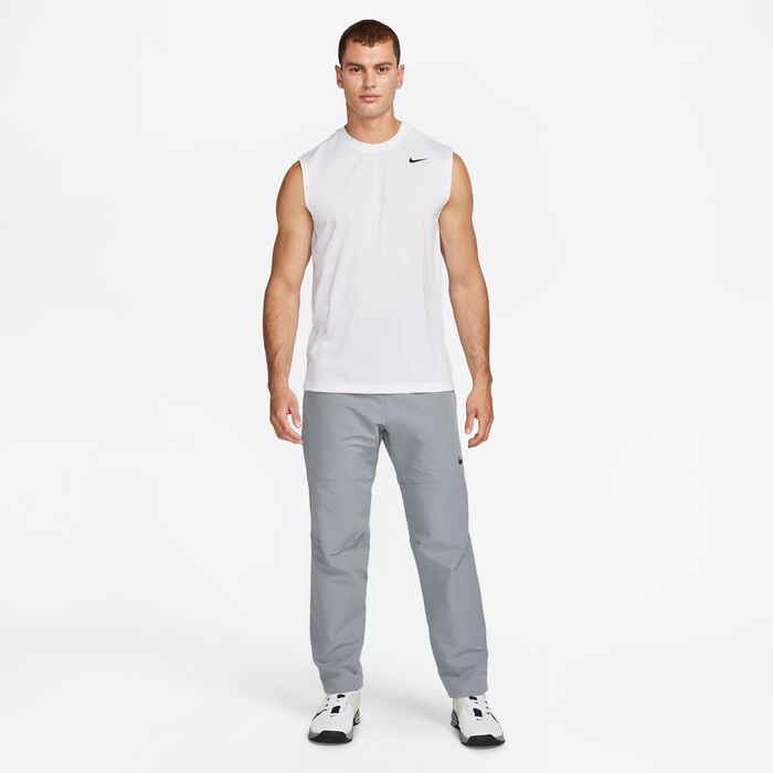 Nike Men's Dri-FIT Legend Sleeveless Training T-Shirt White Nike Men's Dri-FIT Legend Sleeveless Training T-Shirt White image number 2