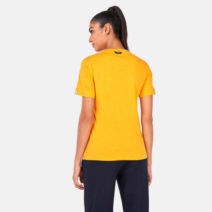 Napapijri Women's Fenix T-Shirt yellow Napapijri Women's Fenix T-Shirt yellow image number 1