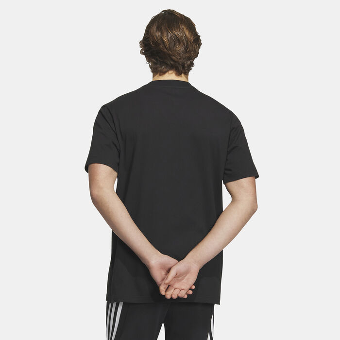 adidas Men's Future Icons Badge of Sport Bomber T-Shirt Black adidas Men's Future Icons Badge of Sport Bomber T-Shirt Black image number 1