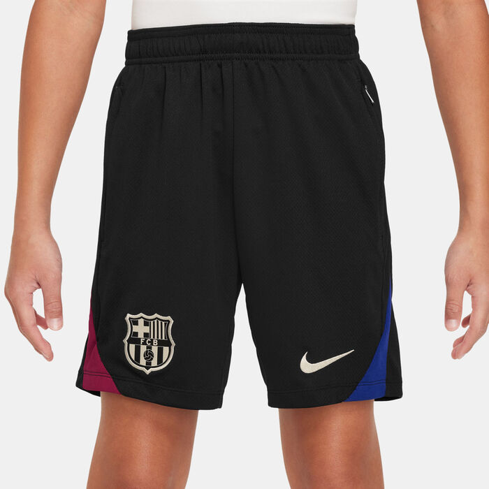 Nike Kids' FC Barcelona Strike Dri-FIT Knit Football Shorts Black image number 0