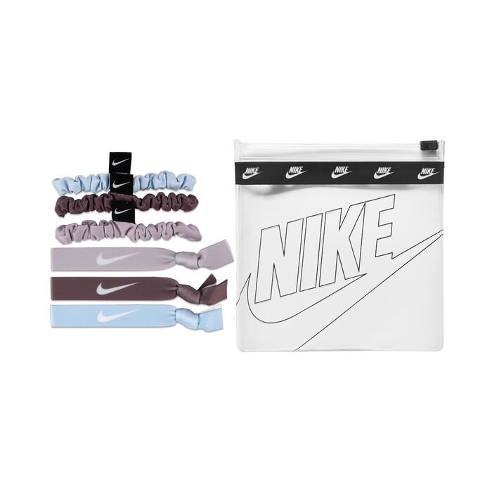 Nike NSW Velvet and Elastic Hairbands (6-Pack) Blue Nike NSW Velvet and Elastic Hairbands (6-Pack) Blue image number 0