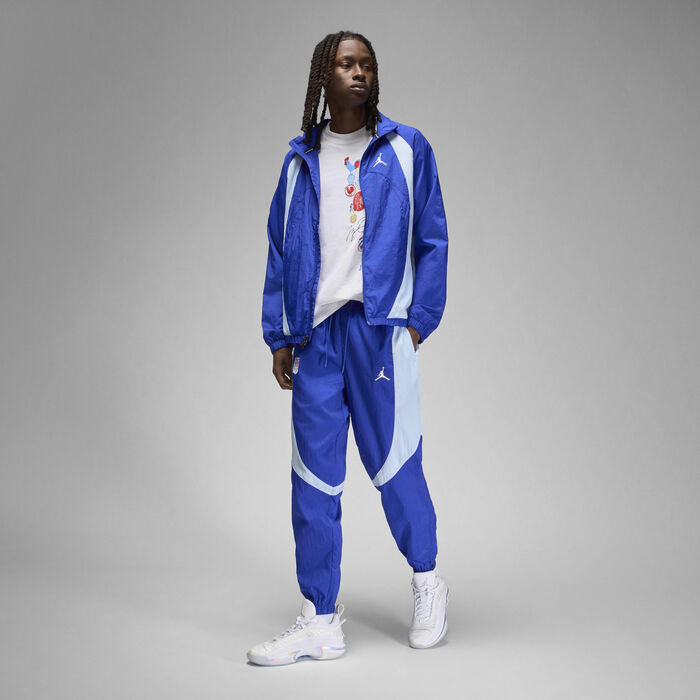 Jordan Men's JAM x Fédération Française de Basketball Sport Warm-Up Jacket Blue Jordan Men's JAM x Fédération Française de Basketball Sport Warm-Up Jacket Blue image number 6