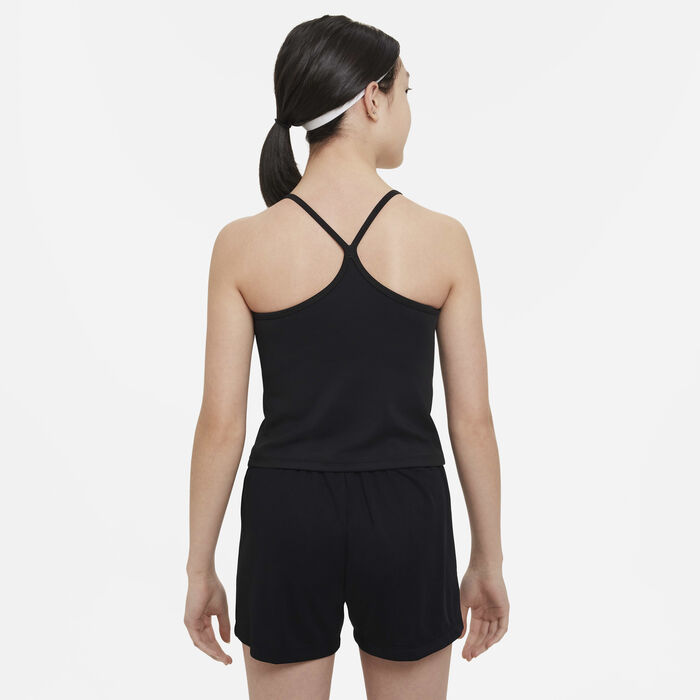 Nike Kids' Indy Tank Sports Bra Black image number 1