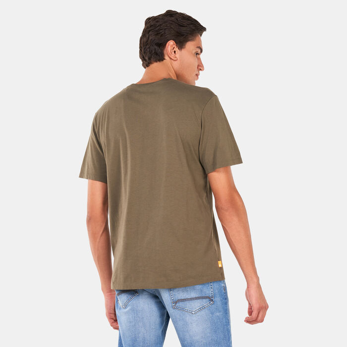 Timberland Men's Outdoor HER SSNL Camo Tree Logo T-Shirt Green image number 1