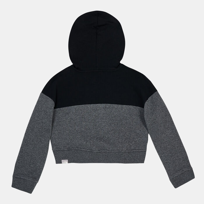 The North Face Kids' Drew Peak Cropped Pullover Hoodie Pink The North Face Kids' Drew Peak Cropped Pullover Hoodie Pink image number 1