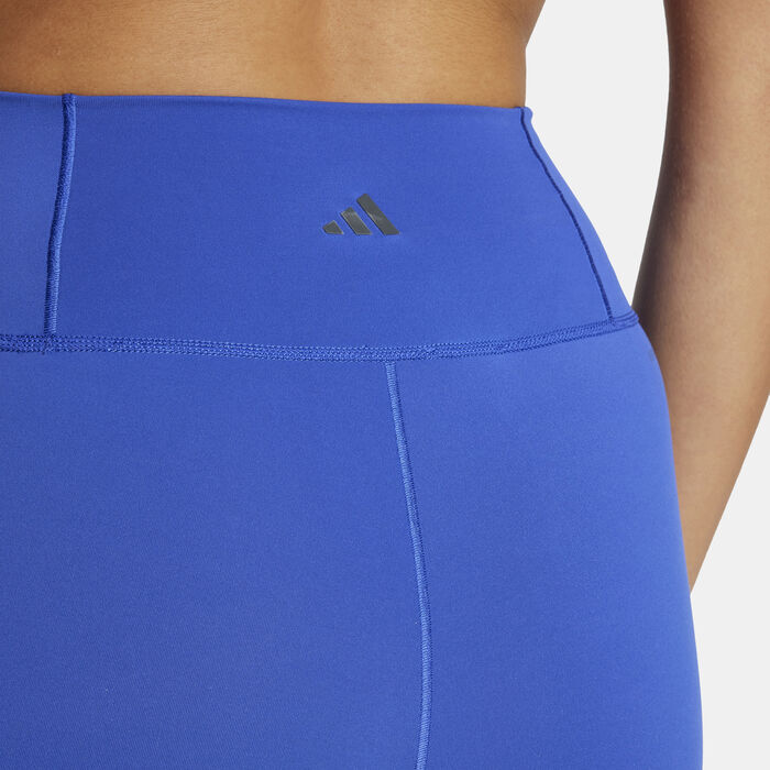 adidas Women's All Me Training Bike Shorts Blue adidas Women's All Me Training Bike Shorts Blue image number 4