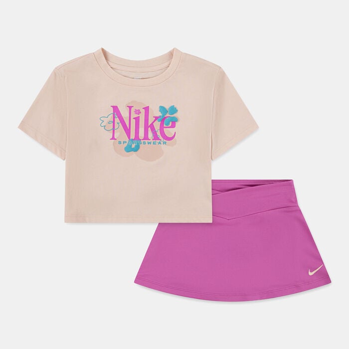 Nike Kids' Wild Flower Dri-FIT Scooter Set Pink Nike Kids' Wild Flower Dri-FIT Scooter Set Pink image number 0