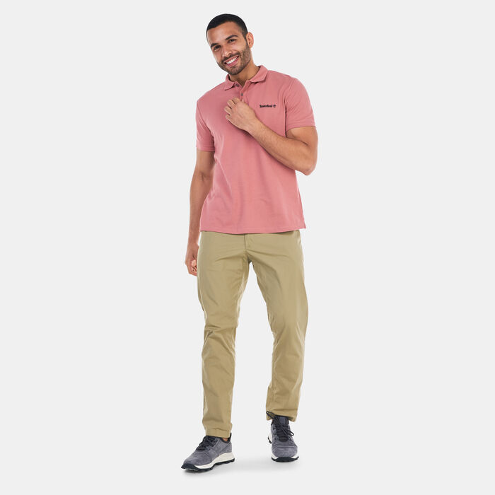 Timberland Men's Small Logo Polo Shirt Brown Timberland Men's Small Logo Polo Shirt Brown image number 2