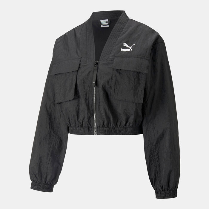 PUMA Women's Dare To Woven Jacket Black image number 0