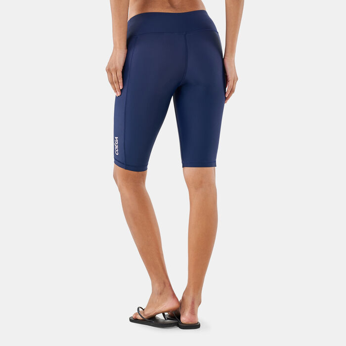 COEGA Women's Long Swimming Shorts Blue image number 1