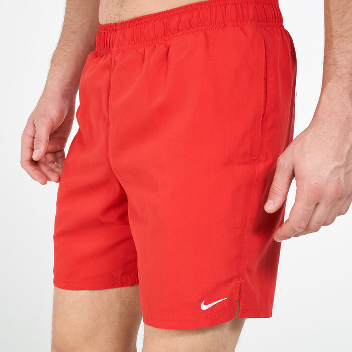 Nike Swim Men's 7-inch Volley Swimming Shorts Red image number 3