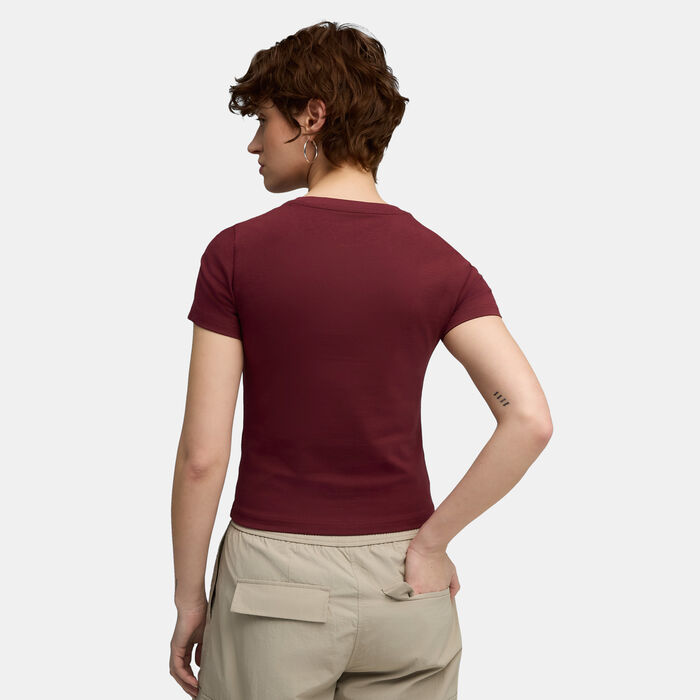 PUMA Women's Essentials T-Shirt Red image number 1