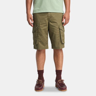 Timberland Men's Woven Badge Cargo Shorts Green