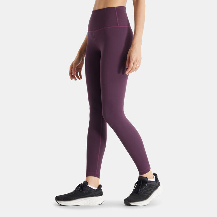 New Balance Women's Ribbed Leggings Brown image number 2
