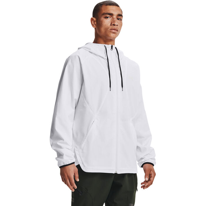 Under Armour Men's UA Woven Windbreaker Jacket White Under Armour Men's UA Woven Windbreaker Jacket White image number 0