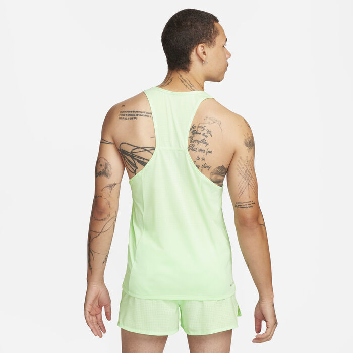 Nike Men's Fast Dri-FIT Running Vest Green Nike Men's Fast Dri-FIT Running Vest Green image number 1