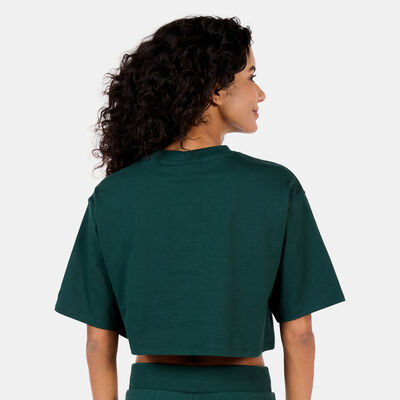 New Era Women's MLB New York Yankees Diamante Crop Top Green