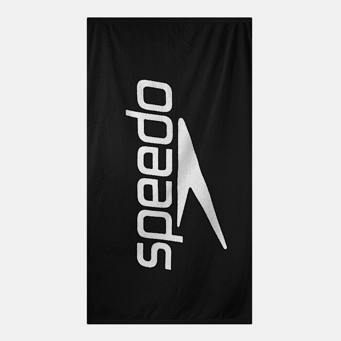 Speedo Logo Beach Towel Black Speedo Logo Beach Towel Black image number 1