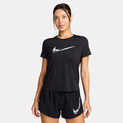 Nike Women's One Dri-FIT Graphic Running Top Black