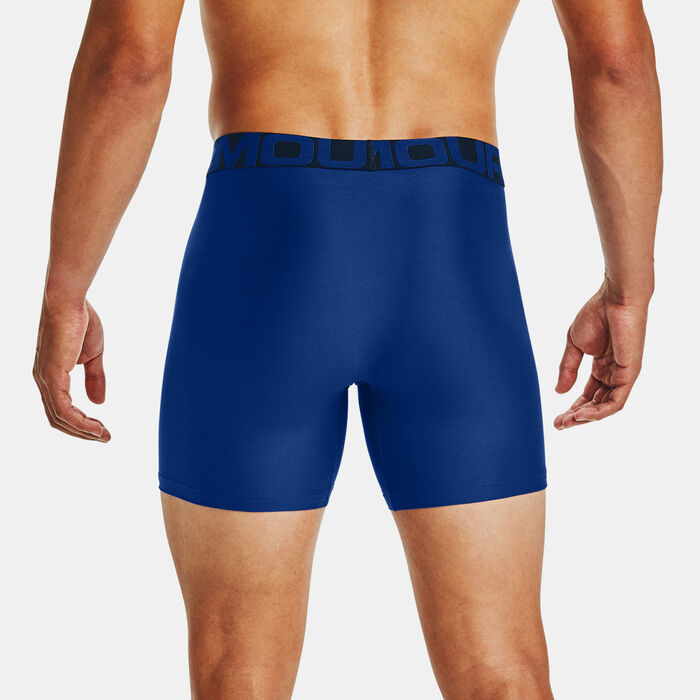 Under Armour Men's Tech™ 6-Inch Boxerjock® Boxers (2 Pack) Blue Under Armour Men's Tech™ 6-Inch Boxerjock® Boxers (2 Pack) Blue image number 1