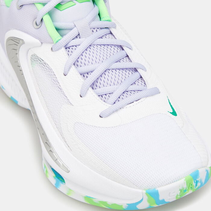 Nike Men's Zoom Freak 4 Basketball Shoe White image number 5