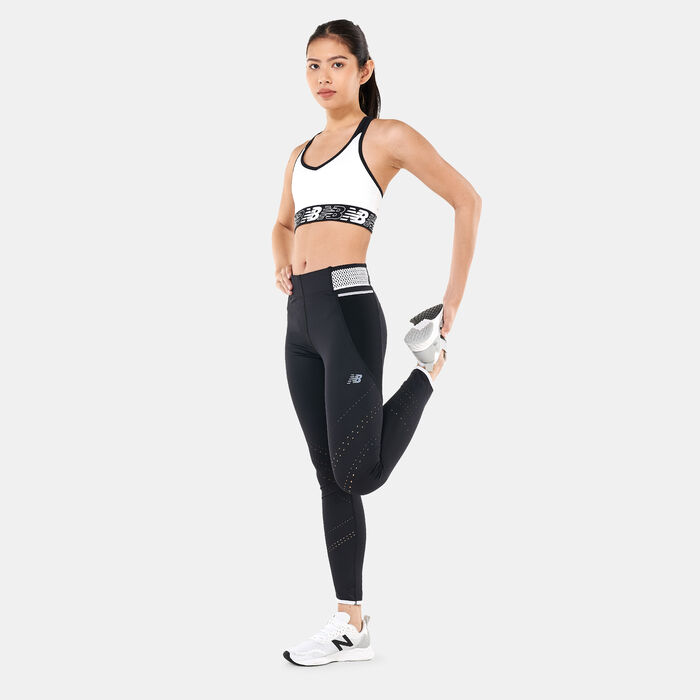 New Balance Women's Q SPEED Shape Shield Leggings Black image number 2