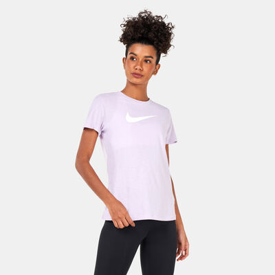 Nike Women's Dri-FIT Swoosh T-Shirt Grey
