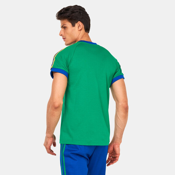 adidas Originals Men’s Adicolor Heritage Now Vintage Cali T-Shirt Green adidas Originals Men’s Adicolor Heritage Now Vintage Cali T-Shirt Green image number 1
