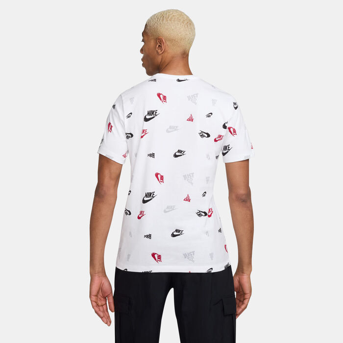 Nike Men's Sportswear Printed T-Shirt White Nike Men's Sportswear Printed T-Shirt White image number 1