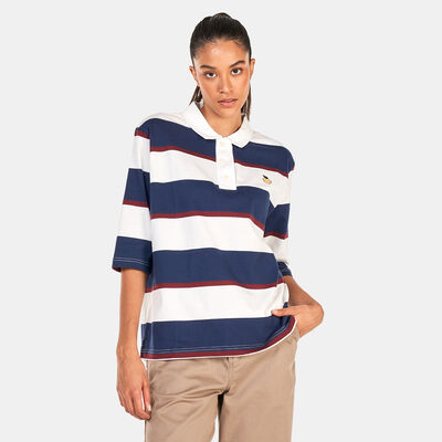 Vans Women's Anaheim OG Polo Shirt Blue Vans Women's Anaheim OG Polo Shirt Blue