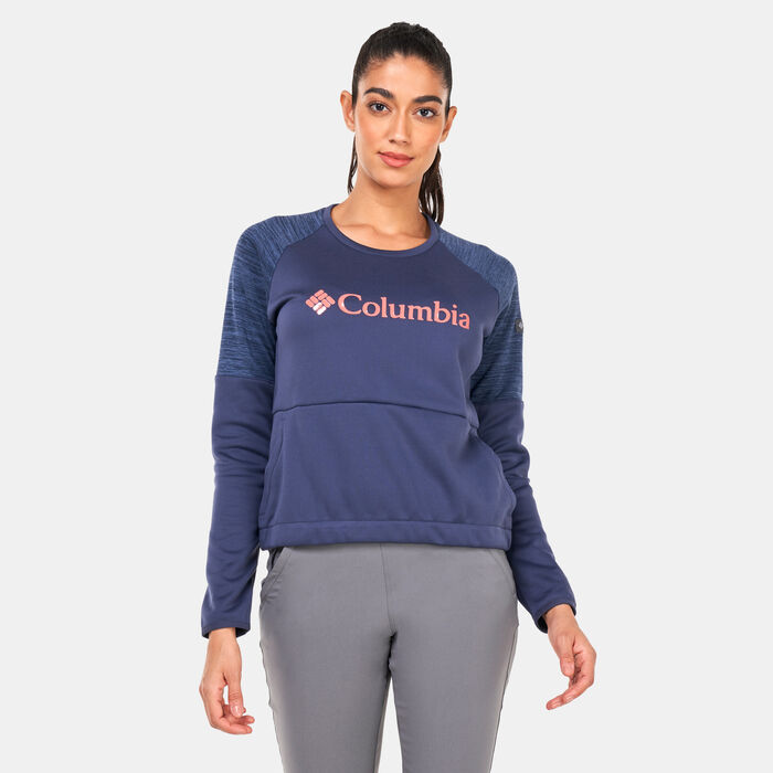 Columbia Women's Windgates™ Crew Sweatshirt Blue Columbia Women's Windgates™ Crew Sweatshirt Blue image number 0