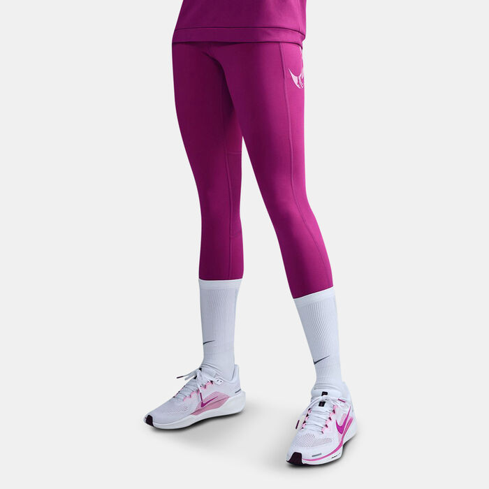 Nike Women's Fast 7/8 Running Leggings Pink Nike Women's Fast 7/8 Running Leggings Pink image number 0