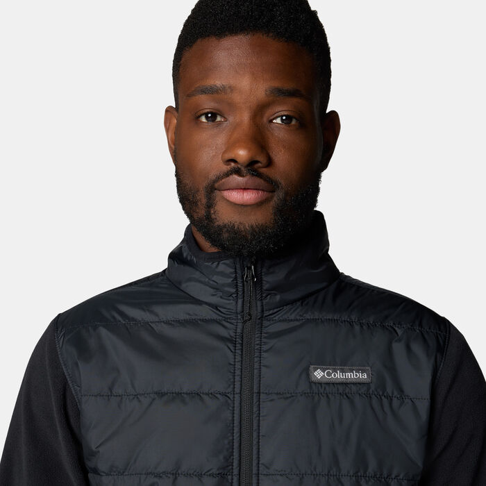 Columbia Men's Basin Butte II Hybrid Fleece Jacket Black Columbia Men's Basin Butte II Hybrid Fleece Jacket Black image number 3