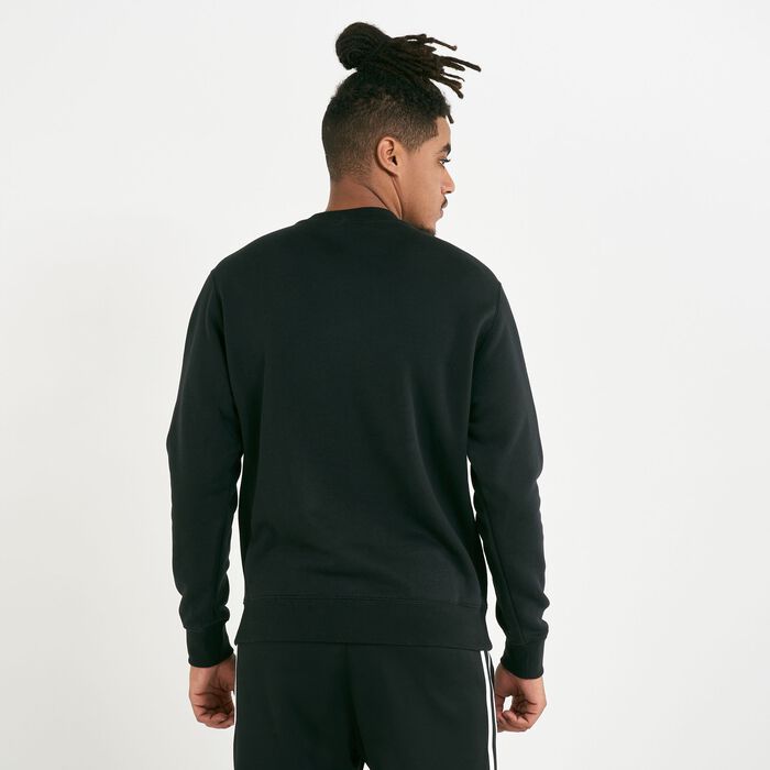 Nike Men's Sportswear Club Fleece Crew Sweatshirt Black Nike Men's Sportswear Club Fleece Crew Sweatshirt Black image number 1
