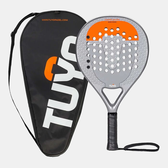 TUYO Cosmic Silver Padel Racket Silver TUYO Cosmic Silver Padel Racket Silver image number 4