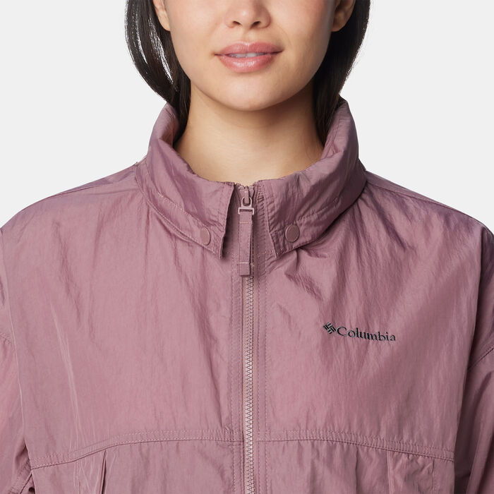 Columbia Women's Paracutie™ Windbreaker Jacket Purple Columbia Women's Paracutie™ Windbreaker Jacket Purple image number 4