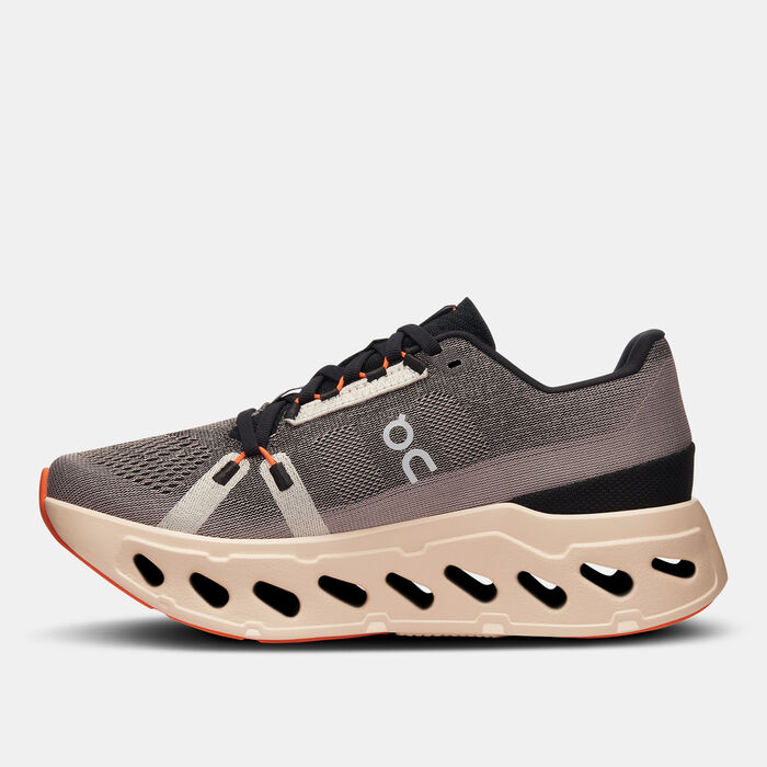 On Women's Cloudeclipse Running Shoes Beige image number 2