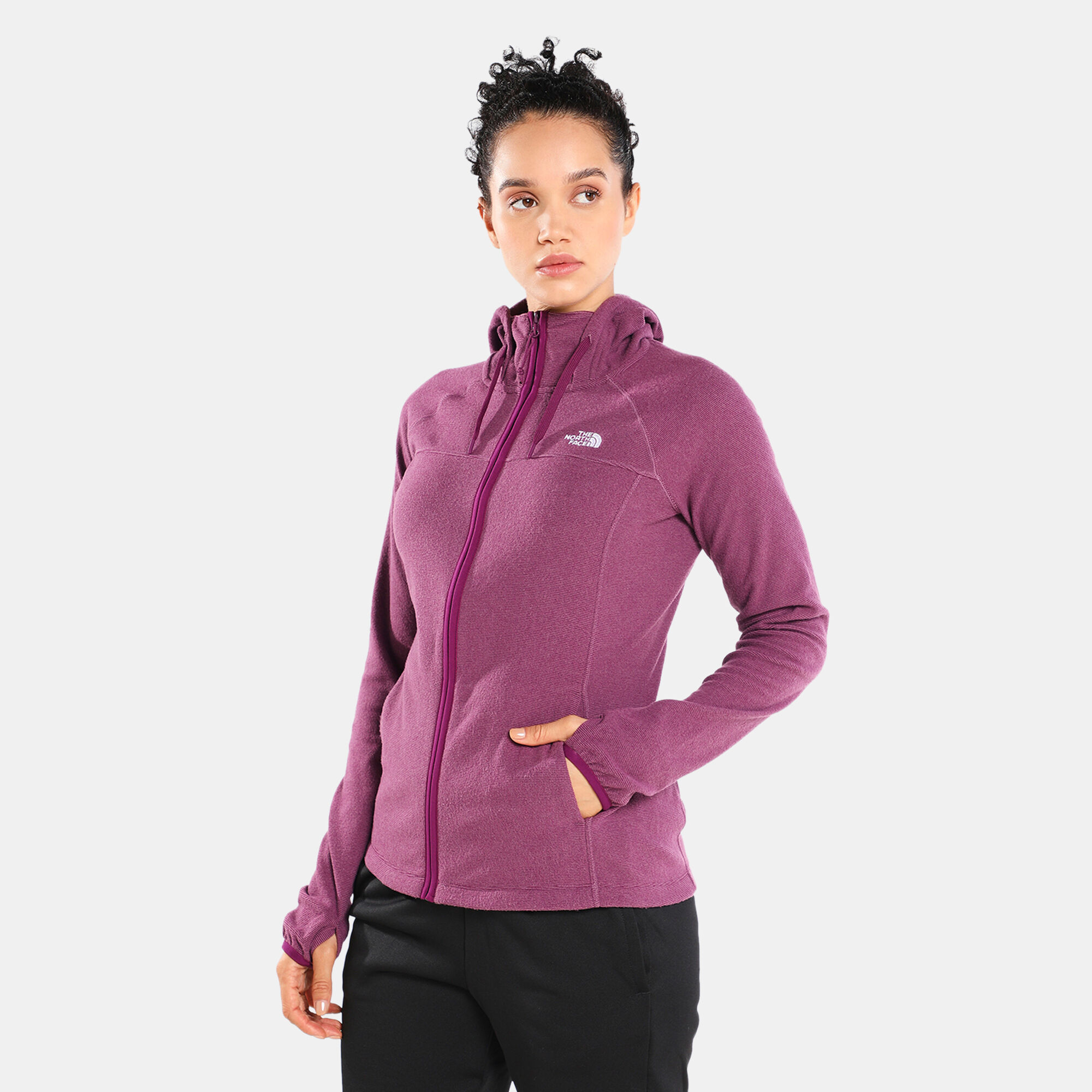 Buy The North Face Women s Homesafe Full Zip Fleece Hoodie Purple