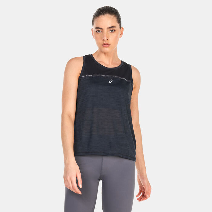 ASICS Women's Race Tank Top Black ASICS Women's Race Tank Top Black image number 0