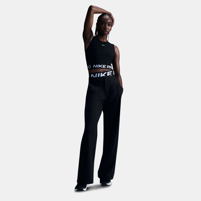 Nike Women's Pro Dri-FIT Crop Top Black Nike Women's Pro Dri-FIT Crop Top Black image number 2