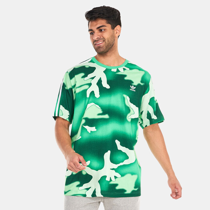 Buy adidas Originals Men\'s Graphics Allover -SSS in KSA Camo Print Green T-Shirt