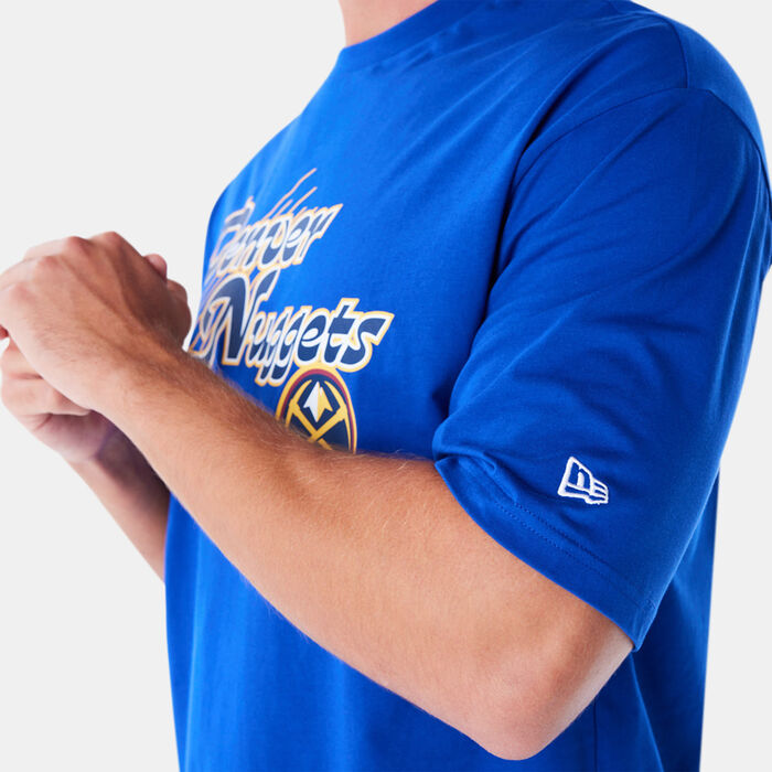 New Era Men's NBA Denver Nuggets Script T-Shirt Blue New Era Men's NBA Denver Nuggets Script T-Shirt Blue image number 3