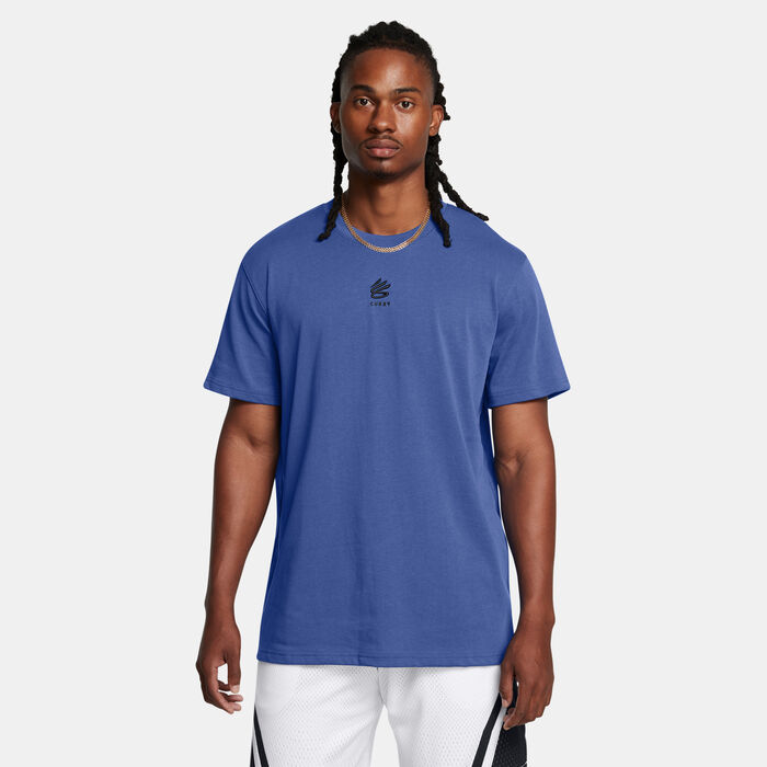 Under Armour Men's Curry Logo T-Shirt Blue Under Armour Men's Curry Logo T-Shirt Blue image number 0