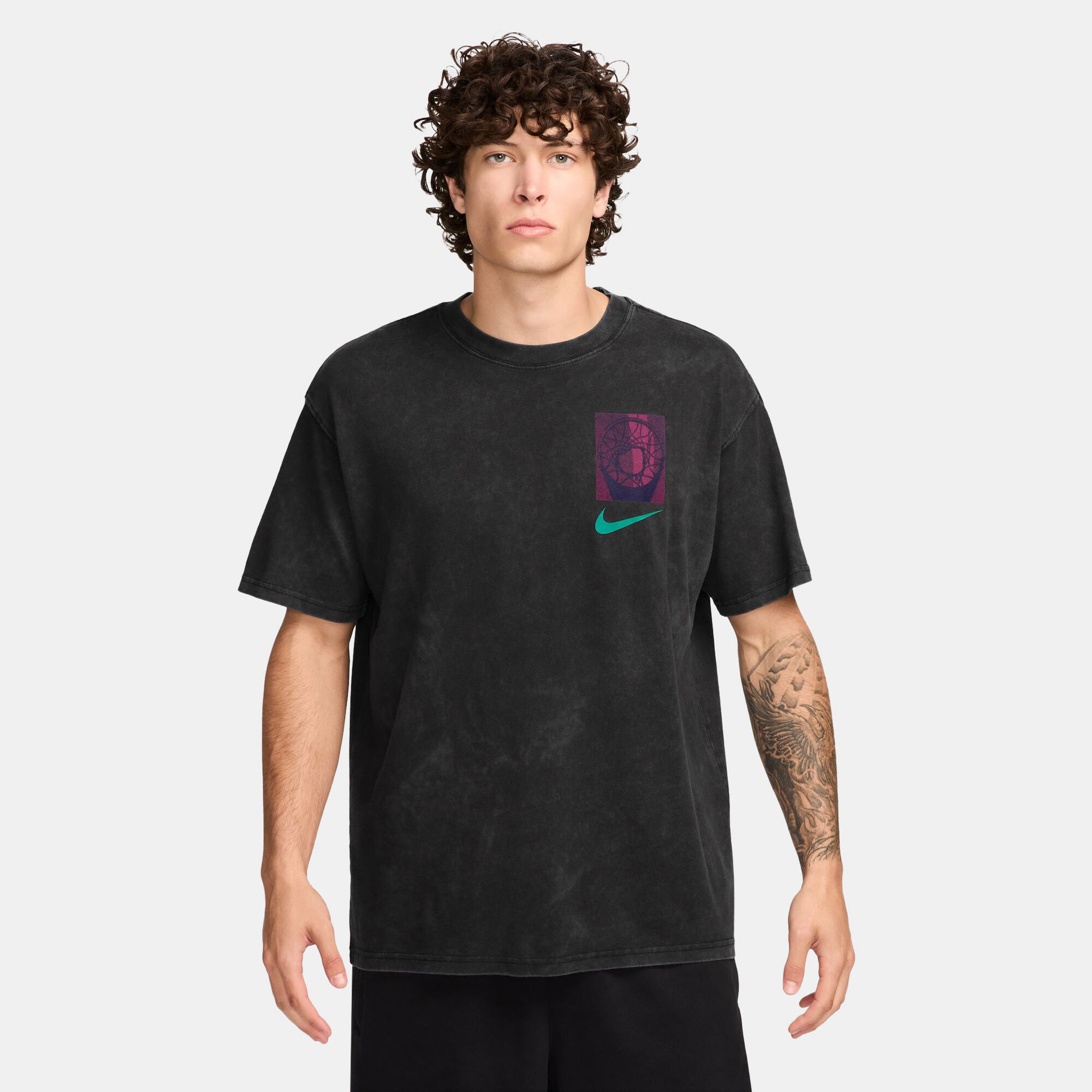 Shop Nike Men's Max90 Basketball Graphic T-Shirt Black