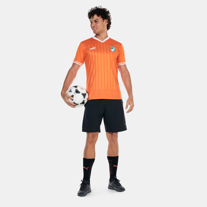 PUMA Men's Ivory Coast Home Replica Jersey - 2022/24 Orange PUMA Men's Ivory Coast Home Replica Jersey - 2022/24 Orange image number 2