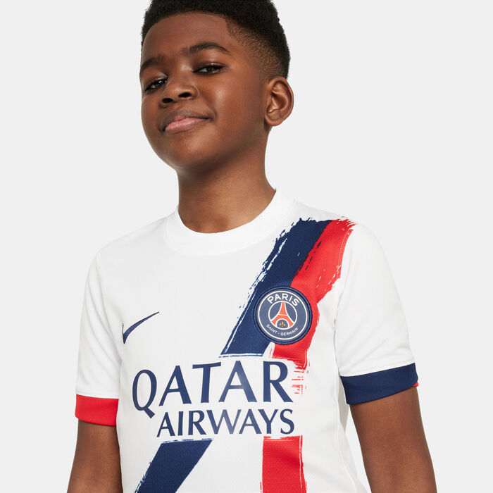 Nike Kids' Paris Saint-Germain 24/25 Away Replica Football Jersey White Nike Kids' Paris Saint-Germain 24/25 Away Replica Football Jersey White image number 3