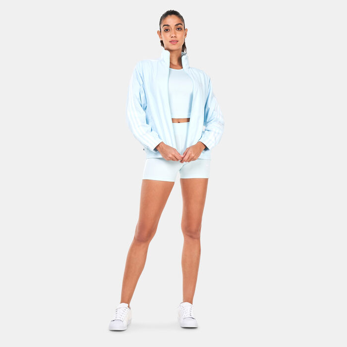 adidas Originals Women's Adicolor Classics Lock-Up Track Jacket Blue adidas Originals Women's Adicolor Classics Lock-Up Track Jacket Blue image number 2