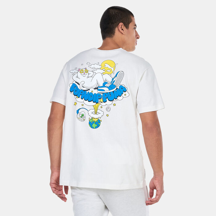 PUMA Men's x RIPNDIP Graphic T-Shirt Beige image number 1
