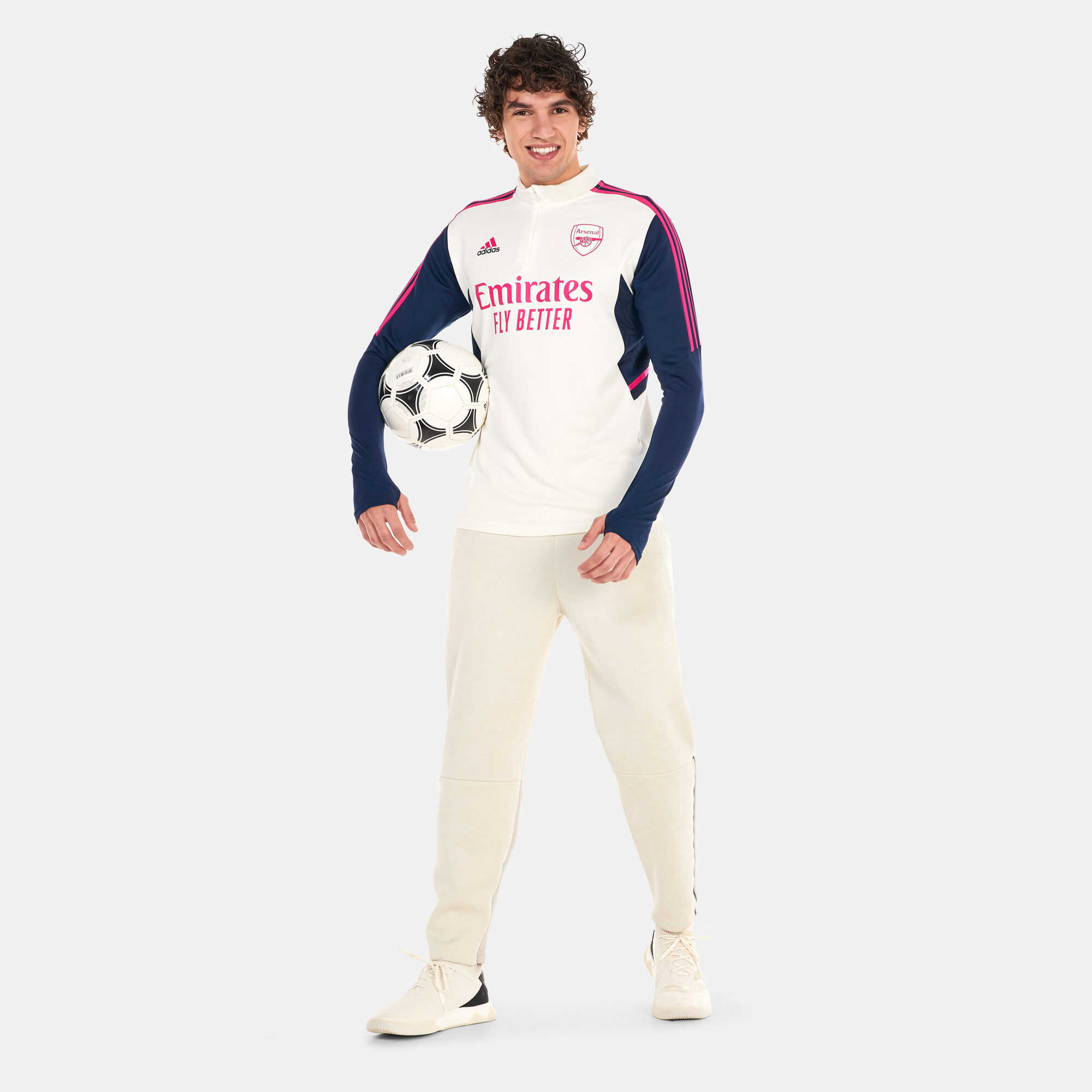 Arsenal training cheap top white